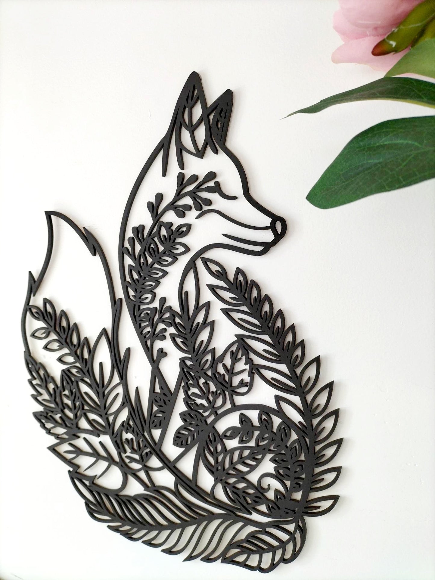 Floral Fox Wall Décor