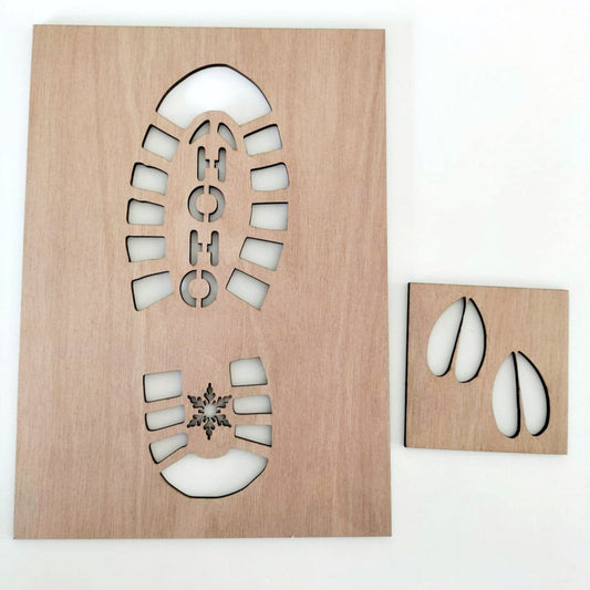 Santa Reindeer Hoof Stencils Whimsic 