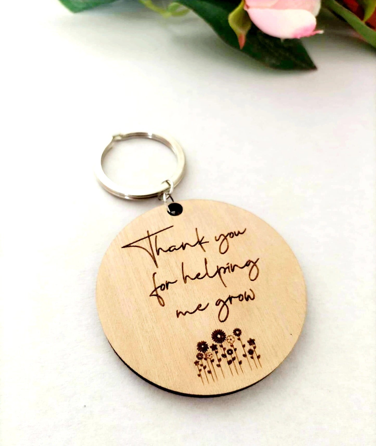 Teacher Appreciation Gift Keyring Whimsic Thank you keyring 