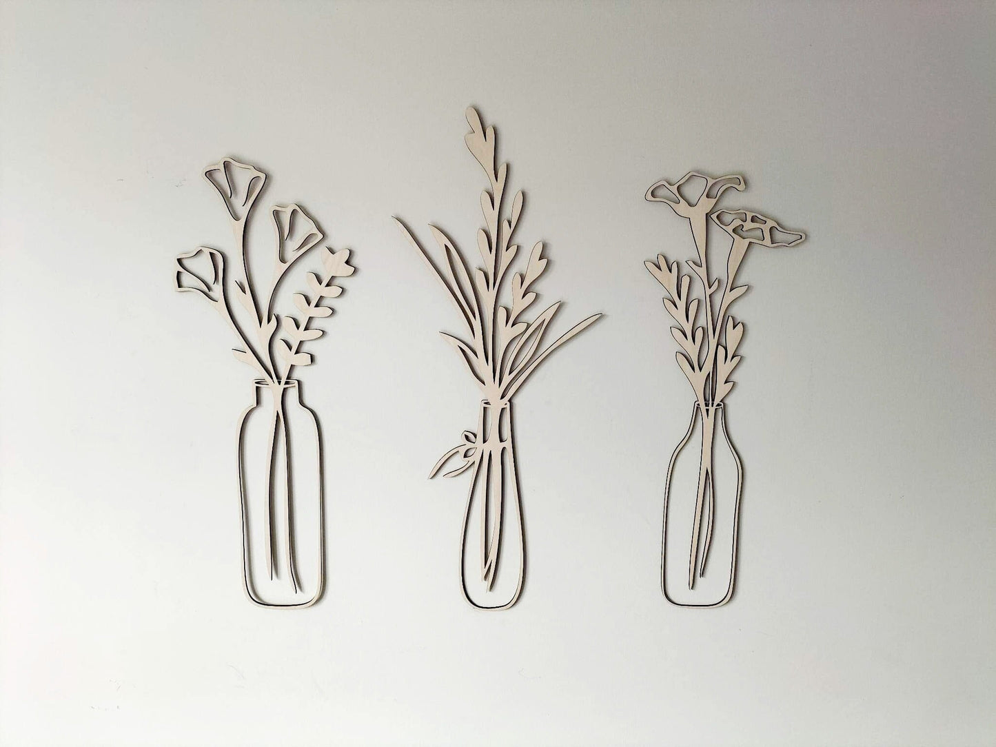 Vase Flowers Wall Art Set Whimsic 