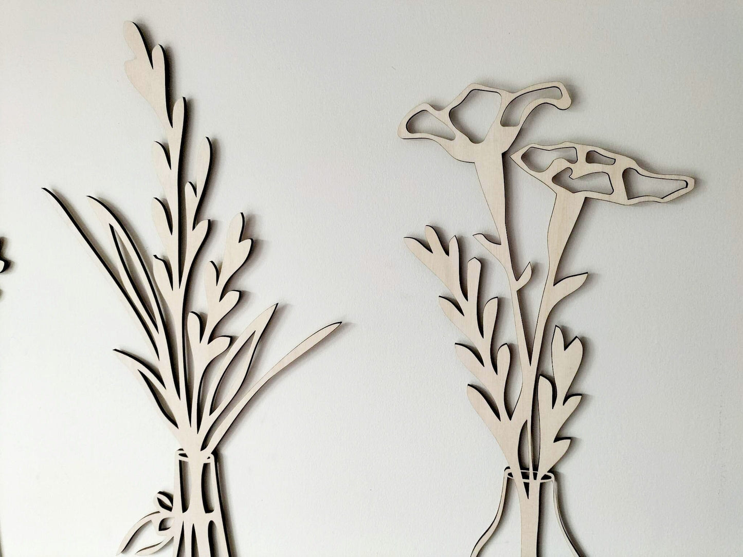 Vase Flowers Wall Art Set Whimsic 